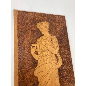Stunning Antique Early 20th Art Nouveau Wall Hanging Plaque