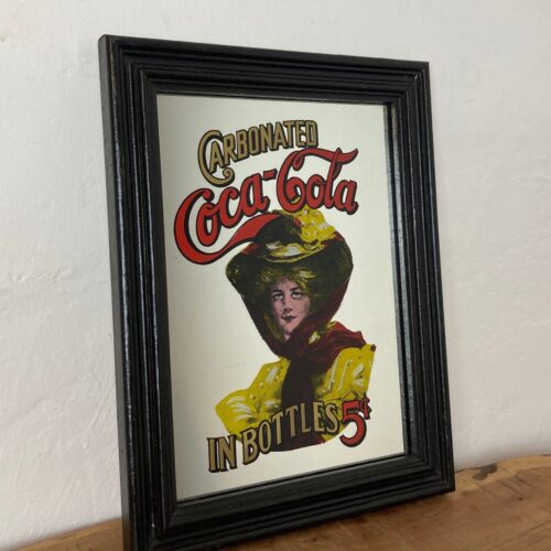 Vintage Coca Cola Mirror Soft Drink Advertising