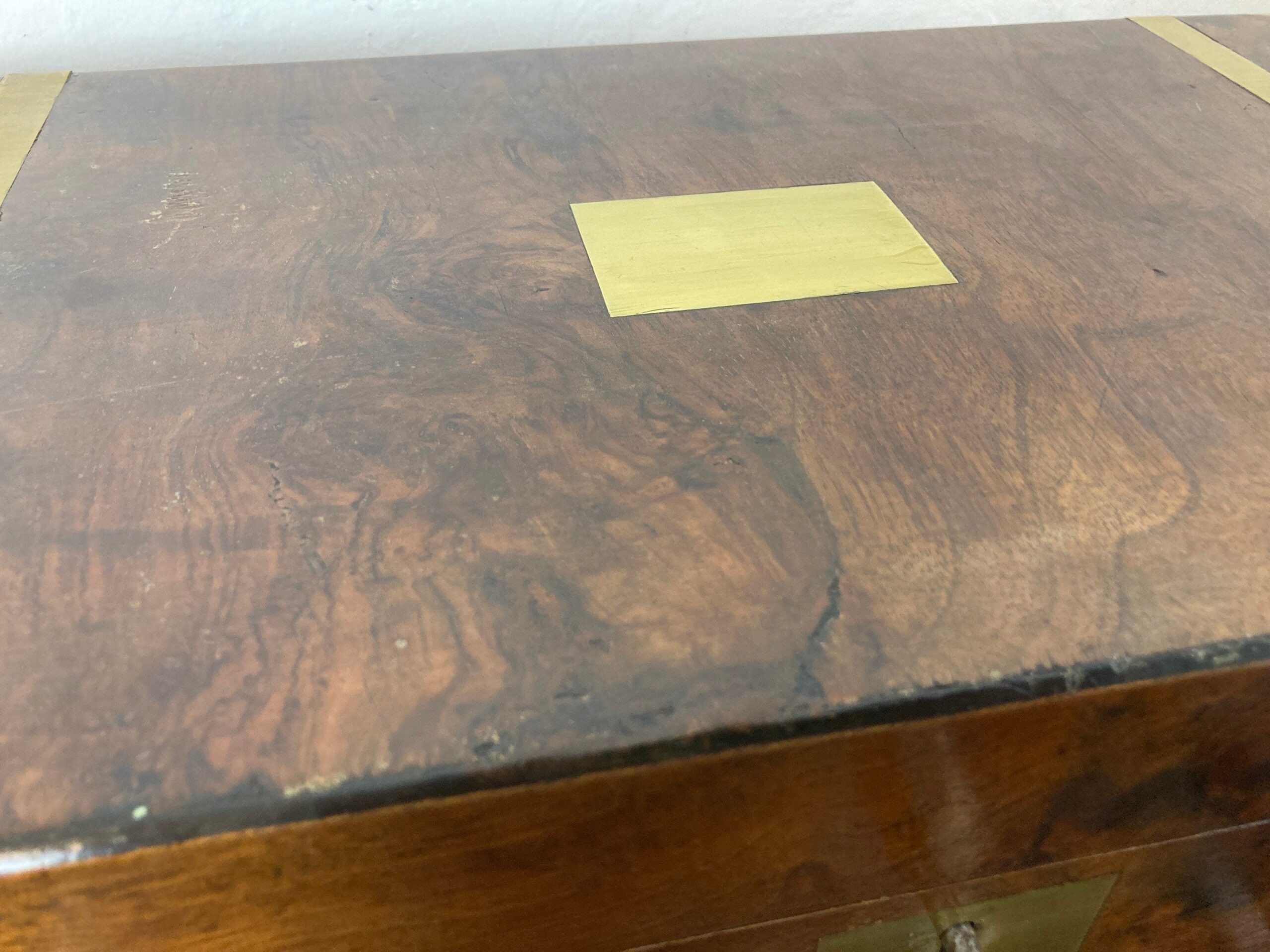 Beautiful Antique Victorian 19th Century Writing Slope With Key