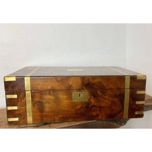 Beautiful Antique Victorian 19th Century Writing Slope With Key