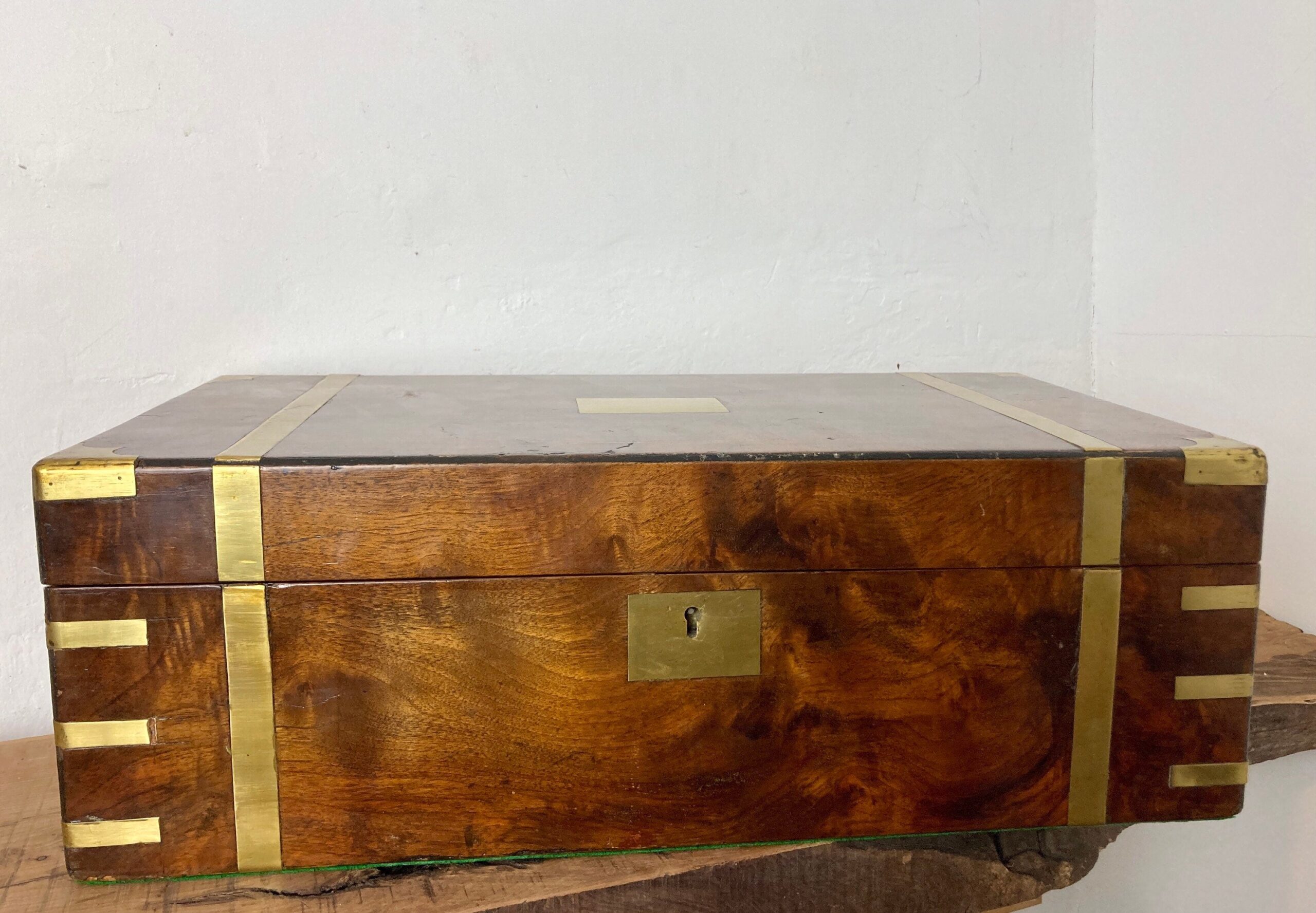 Beautiful Antique Victorian 19th Century Writing Slope With Key