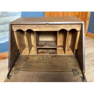 Wonderful Antique 19th Century Oak Desk Cabinet Writing Slope