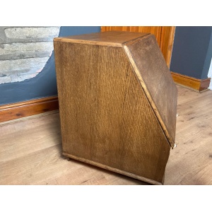 Wonderful Antique 19th Century Oak Desk Cabinet Writing Slope