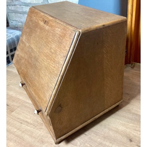 Wonderful Antique 19th Century Oak Desk Cabinet Writing Slope