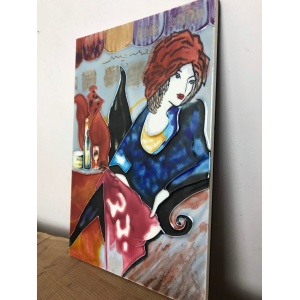 Art Nouveau Decorative Wall Tile