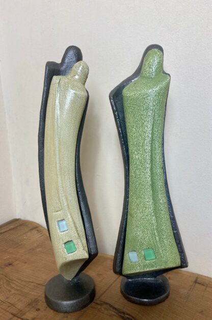 Mid Century Designer Art Deco Metal And Plaster Sculptures - Image 6