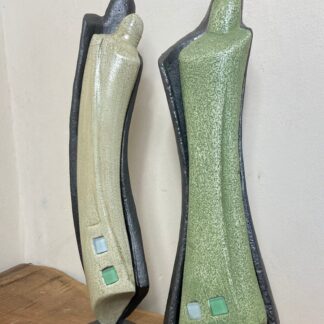 Mid Century Designer Art Deco Metal And Plaster Sculptures