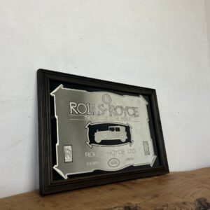 Great Vintage Rolls Royce Car Advertising Mirror