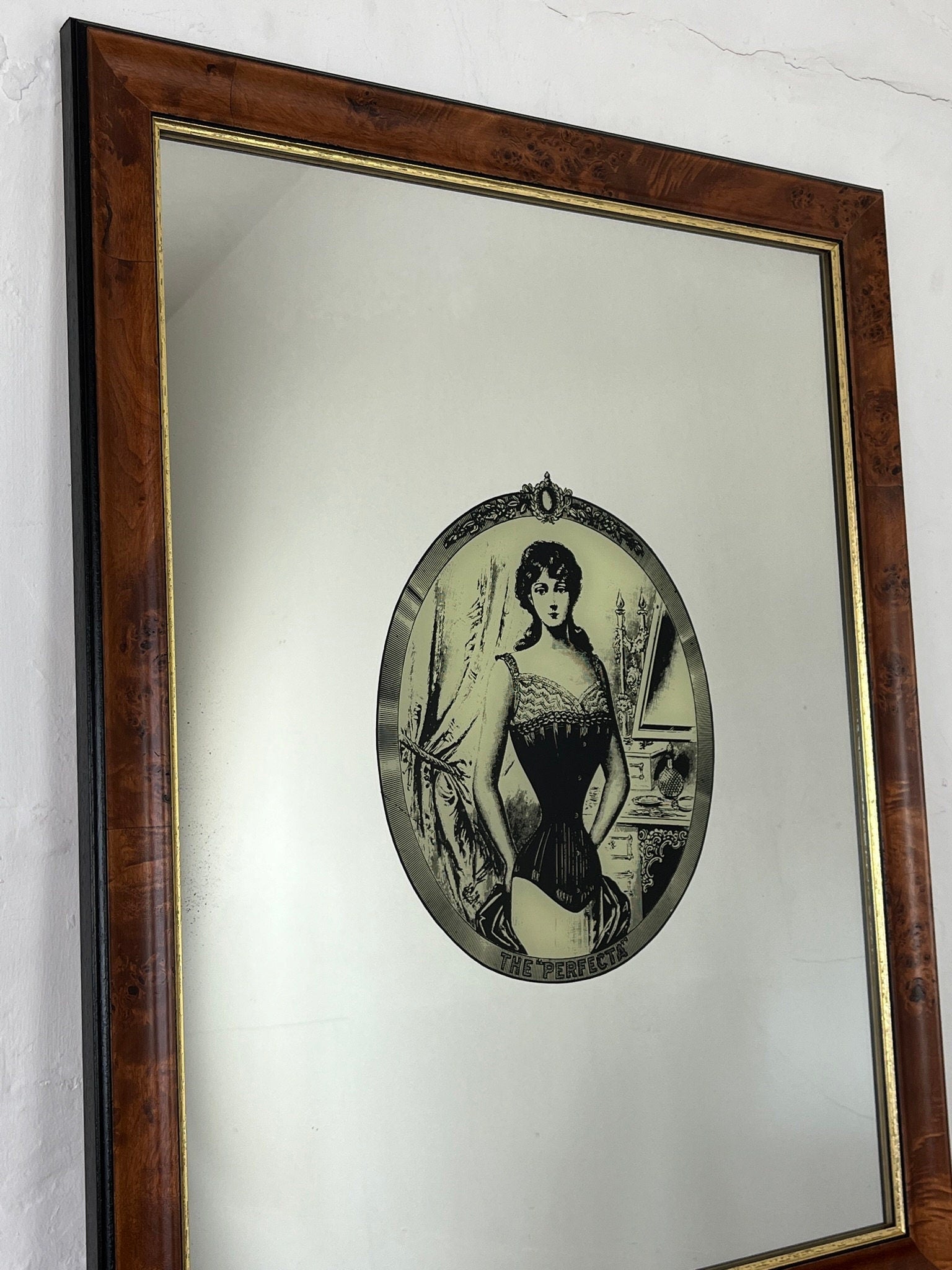 Peter Robinson - The Perfecta Corset, Antique Advertising Mirror