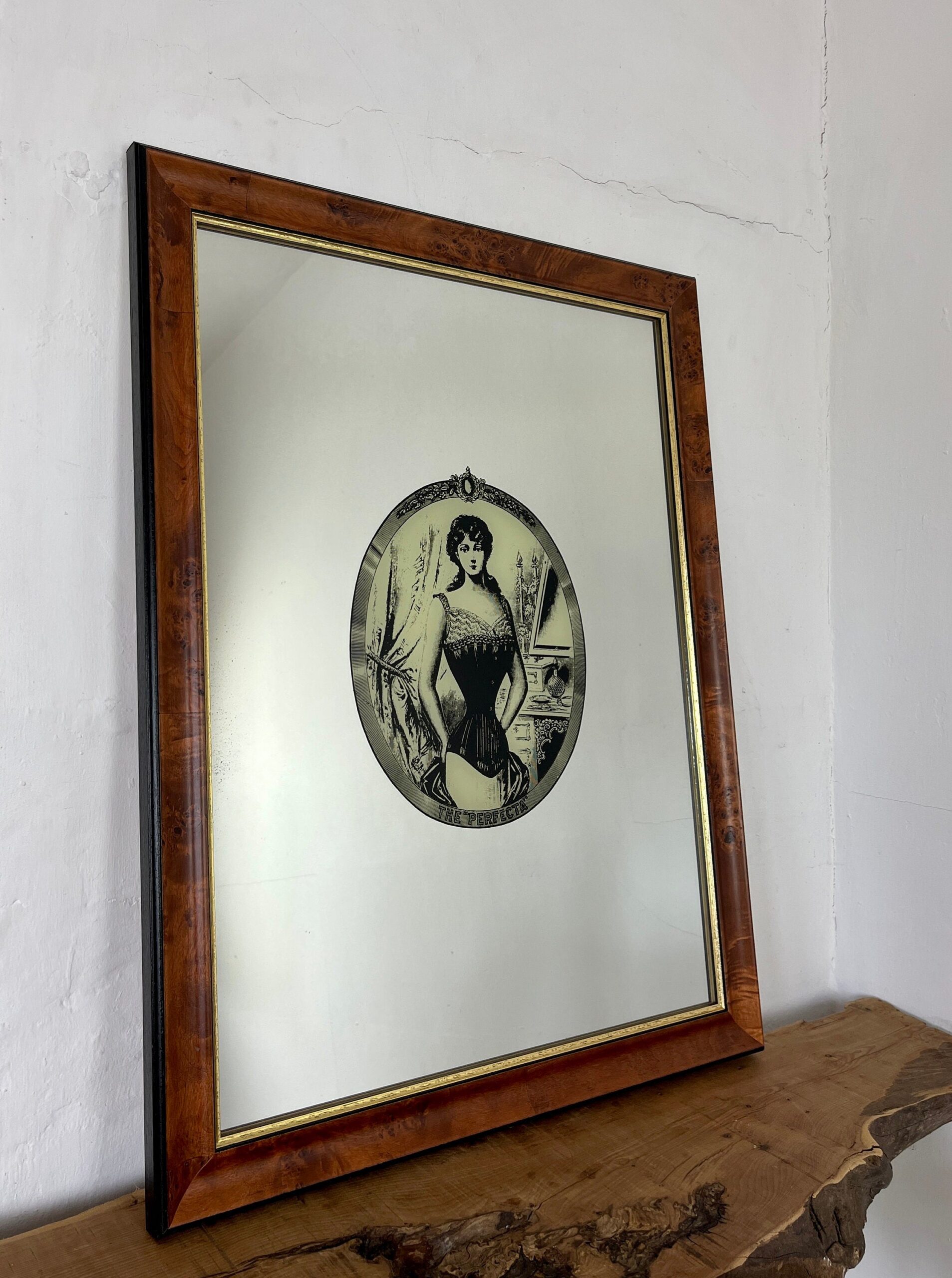 Peter Robinson - The Perfecta Corset, Antique Advertising Mirror