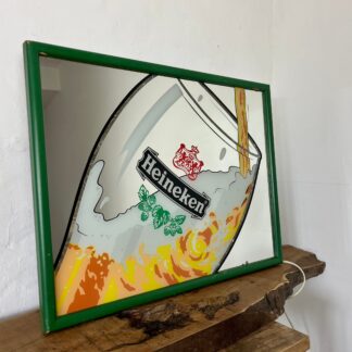 Vintage Heineken Lightbox Lamp Advertising Mirror