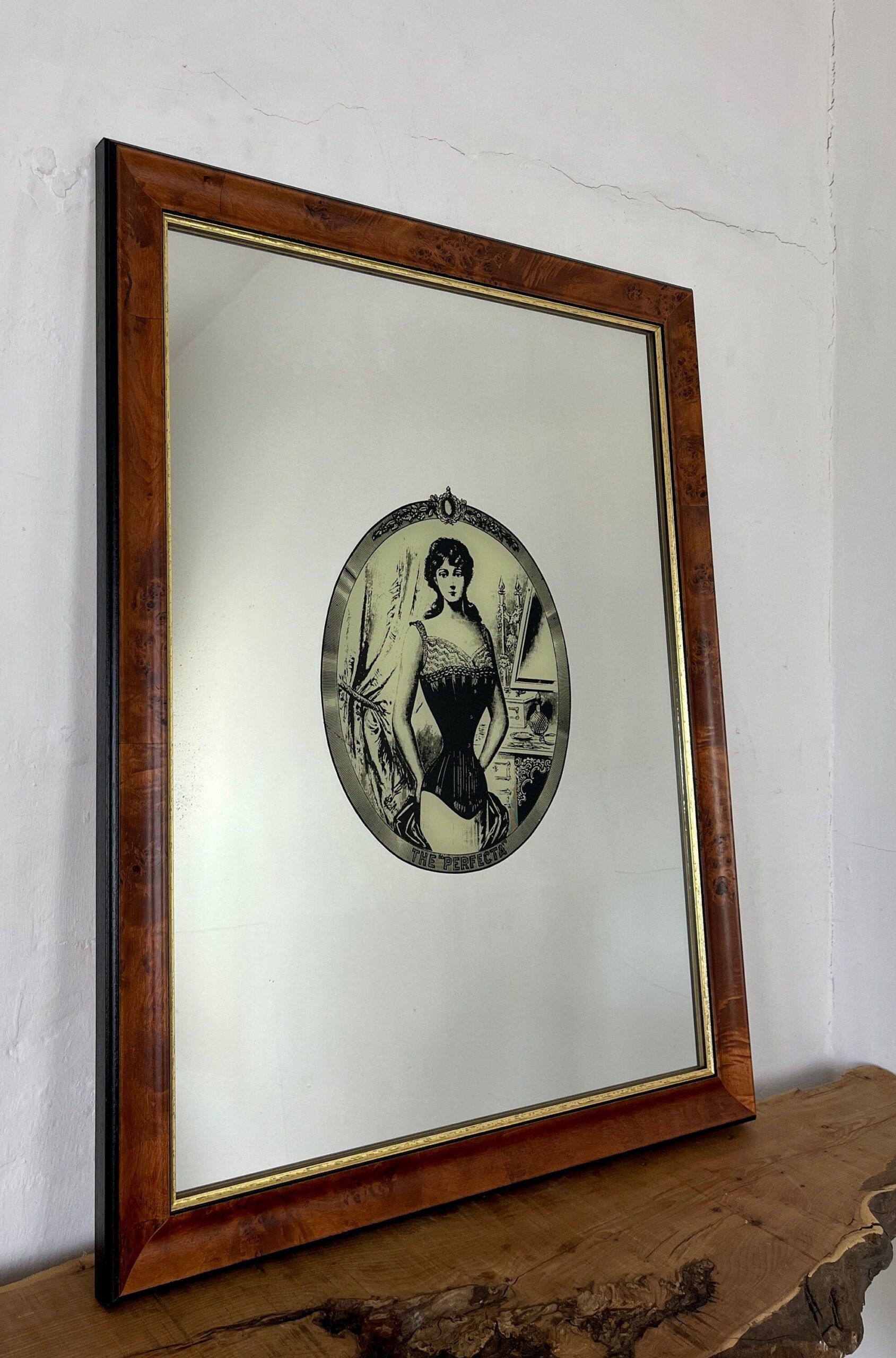 Peter Robinson - The Perfecta Corset, Antique Advertising Mirror