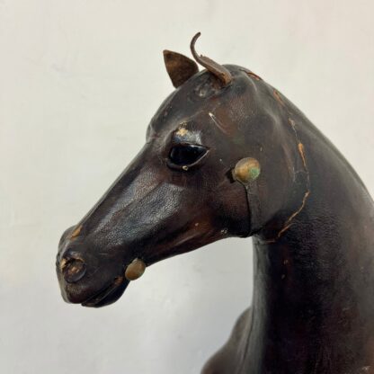 Victorian Antique Leather Horse Sculpture - Image 6