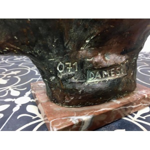 Antique Fisherman Bust With Bronze Finish