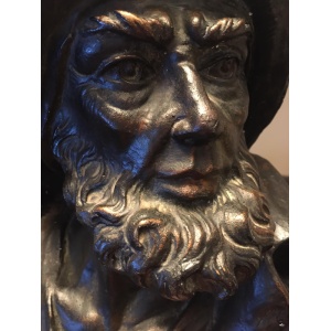Antique Fisherman Bust With Bronze Finish