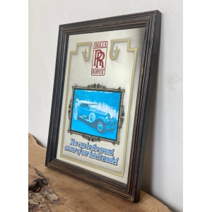 Great Vintage Rolls Royce Car Advertising Mirror