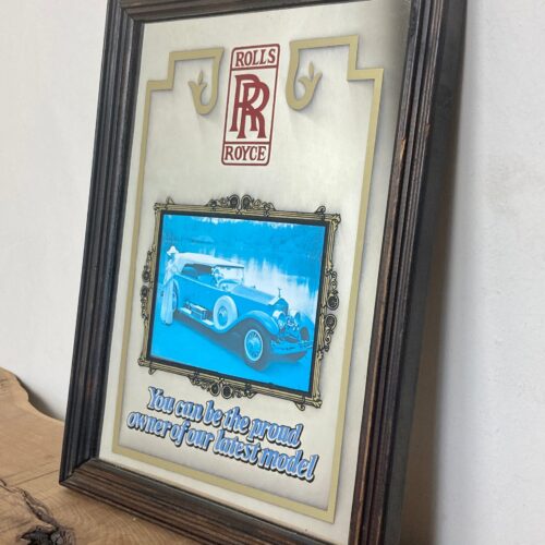 Great Vintage Rolls Royce Car Advertising Mirror