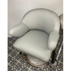 Vintage Barber Chair With Stool And Retro Reception Desk, The Murray Rotation Design