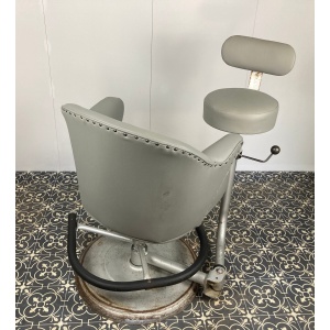 Vintage Barber Chair With Stool And Retro Reception Desk, The Murray Rotation Design