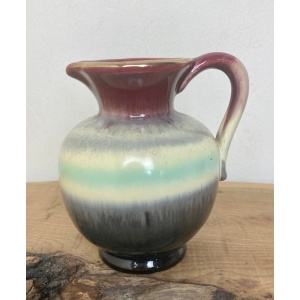 Wonderful Vintage Mini West Germany Drip Glaze Hooped Jug