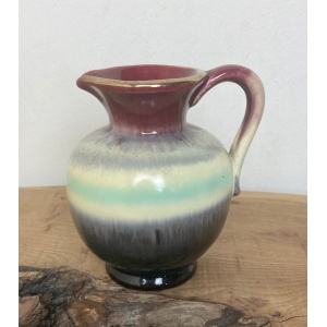 Wonderful Vintage Mini West Germany Drip Glaze Hooped Jug