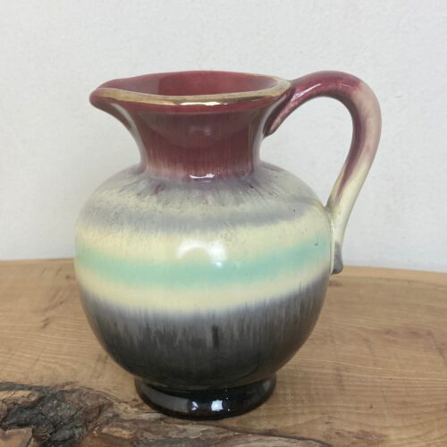 Wonderful Vintage Mini West Germany Drip Glaze Hooped Jug