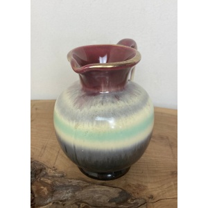 Wonderful Vintage Mini West Germany Drip Glaze Hooped Jug