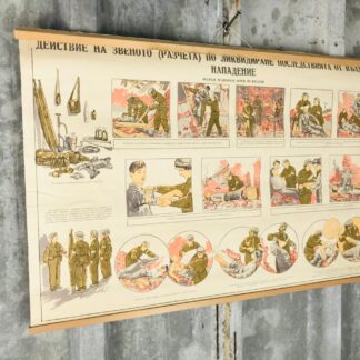 Vintage Original Military Poster Fire And Rescue Picture