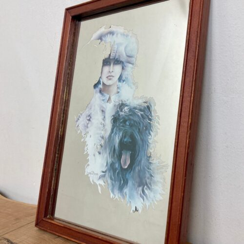 Stunning Vintage Art Nouveau Sara Moon Mirror