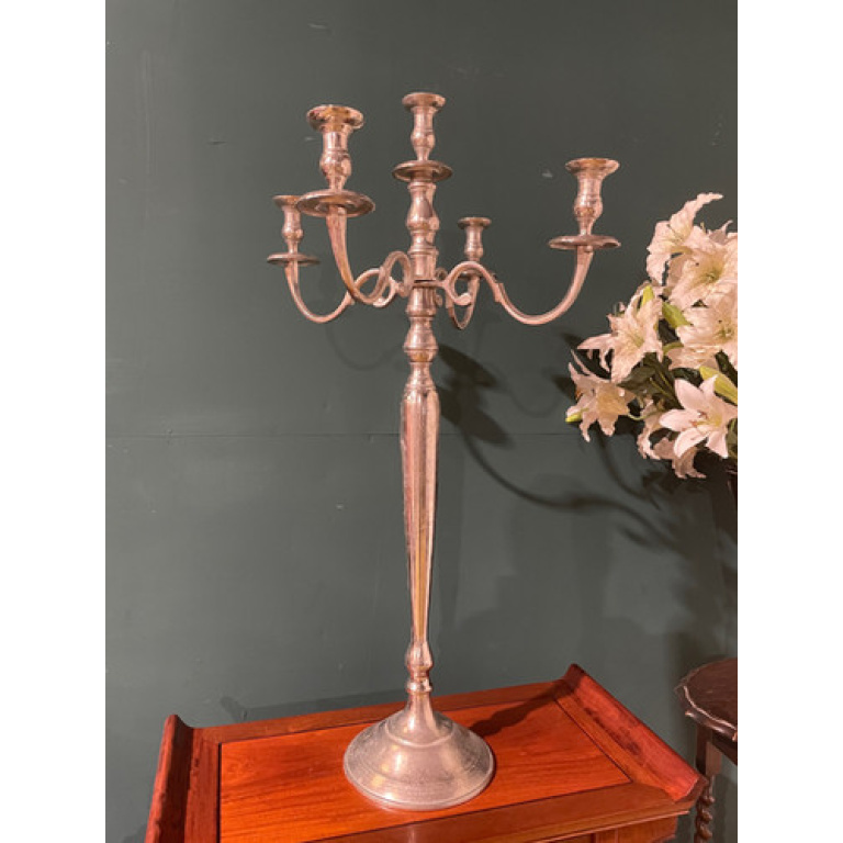 Large Decorative Metal Candelabra