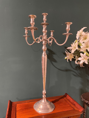 Large Decorative Metal Candelabra