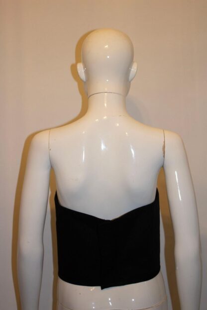 Margaret Howell Black Cotton Bustier
