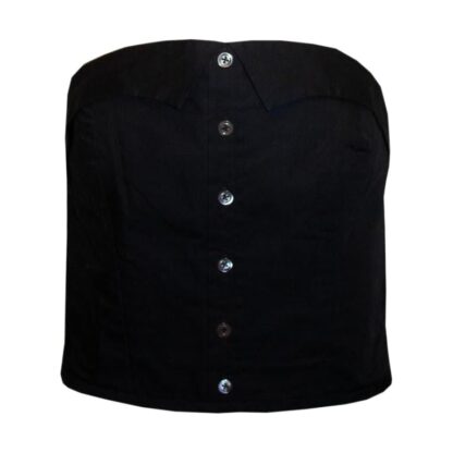 Margaret Howell Black Cotton Bustier