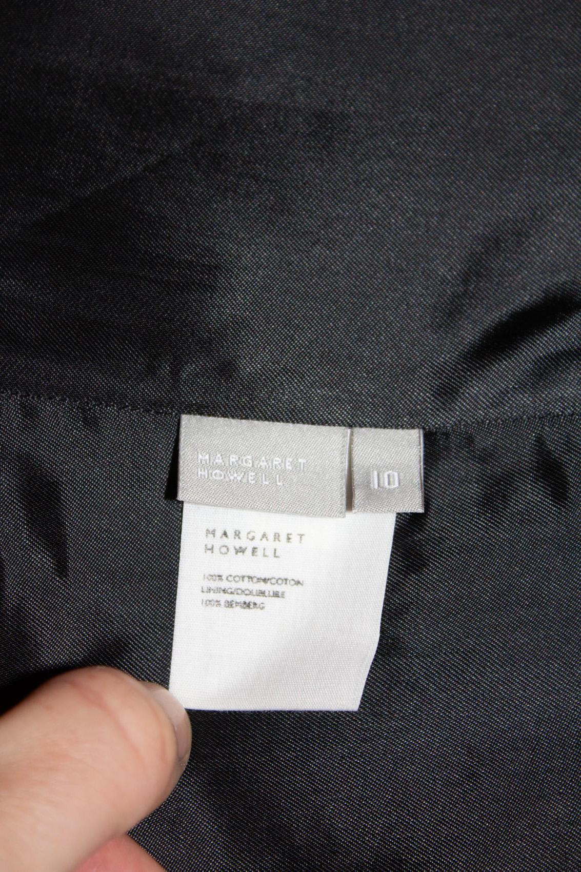 Margaret Howell Black Cotton Bustier