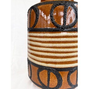 Mid century West German Scheurich 408-40 Handled floor Vase