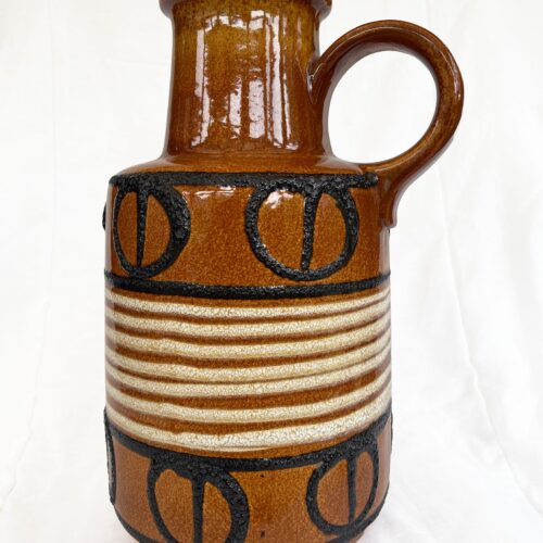 Mid century West German Scheurich 408-40 Handled floor Vase