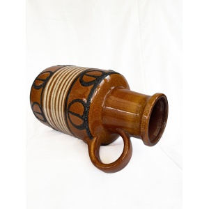 Mid century West German Scheurich 408-40 Handled floor Vase