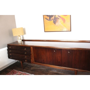 Rosewood & Teak Long Hamilton Sideboard by Robert Heritage for Archie Shine