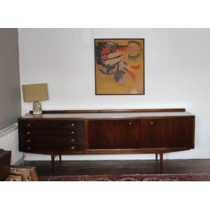 Rosewood & Teak Long Hamilton Sideboard by Robert Heritage for Archie Shine