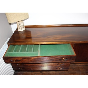 Rosewood & Teak Long Hamilton Sideboard by Robert Heritage for Archie Shine