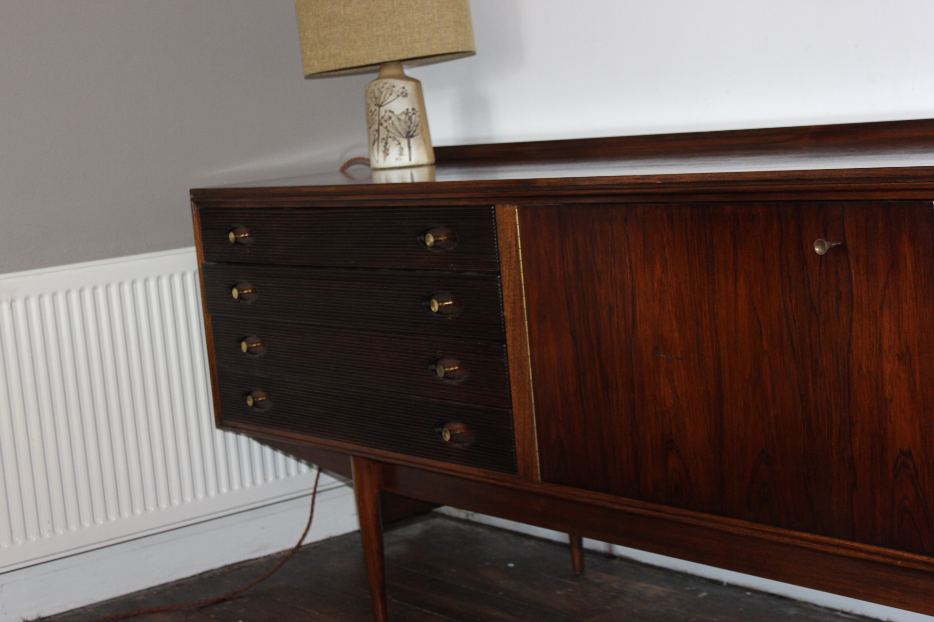 Rosewood & Teak Long Hamilton Sideboard by Robert Heritage for Archie Shine