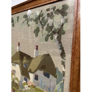 Oak Framed Tapestry Fire Screen