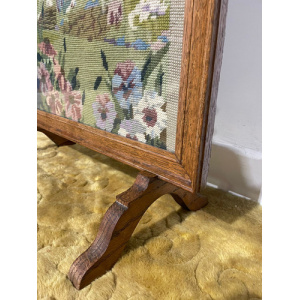 Oak Framed Tapestry Fire Screen