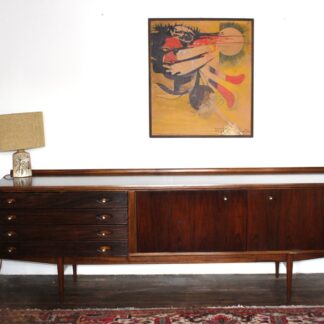Rosewood & Teak Long Hamilton Sideboard by Robert Heritage for Archie Shine
