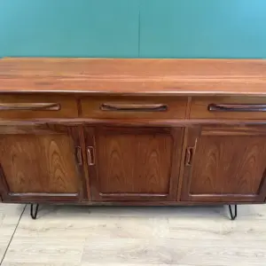Mid Century Teak G Plan Sideboard On Hairpin Legs