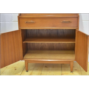 Vintage bureau writing desk teak Jentique danish design mid century