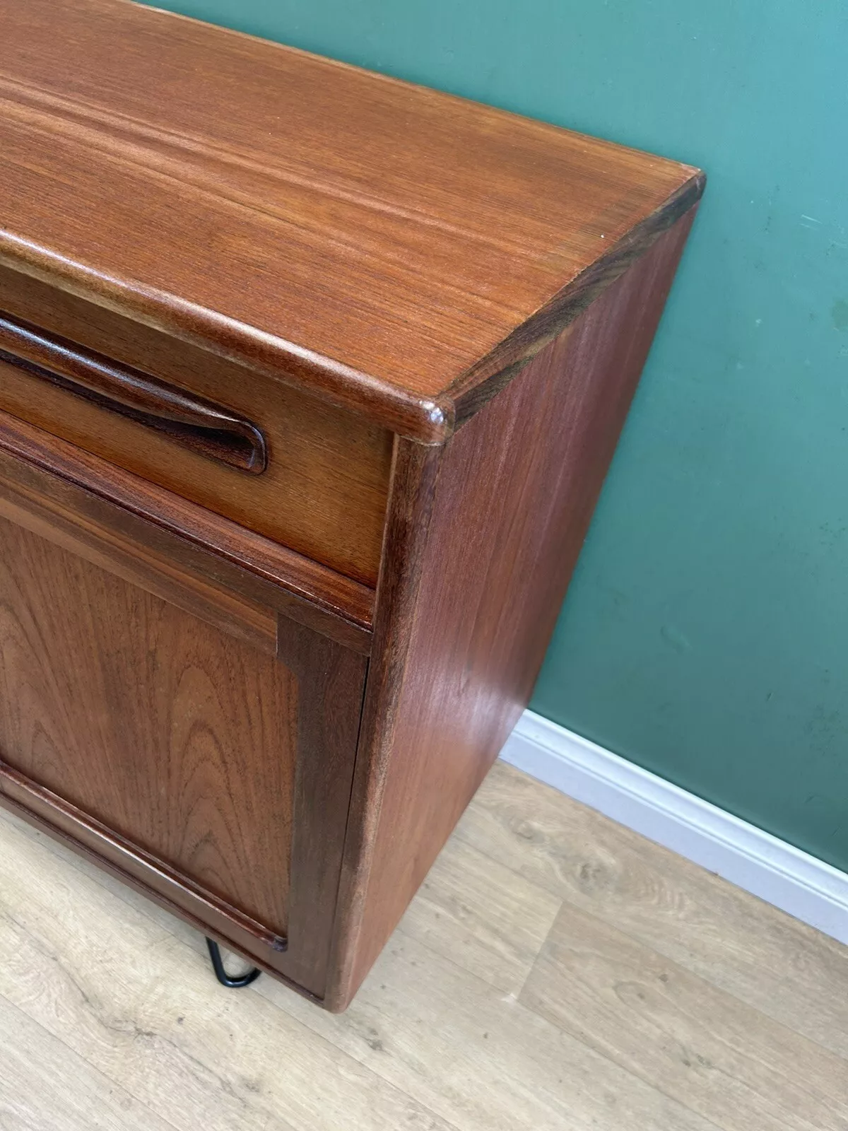 Mid Century Teak G Plan Sideboard On Hairpin Legs