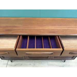 Mid Century Teak G Plan Sideboard On Hairpin Legs