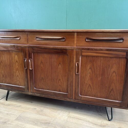 Mid Century Teak G Plan Sideboard On Hairpin Legs