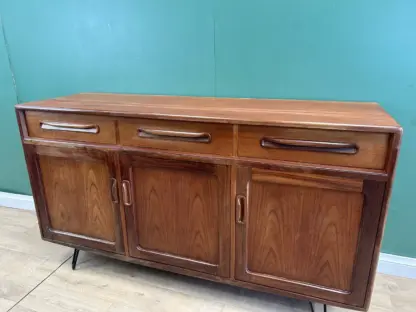 Mid Century Teak G Plan Sideboard On Hairpin Legs - Image 9